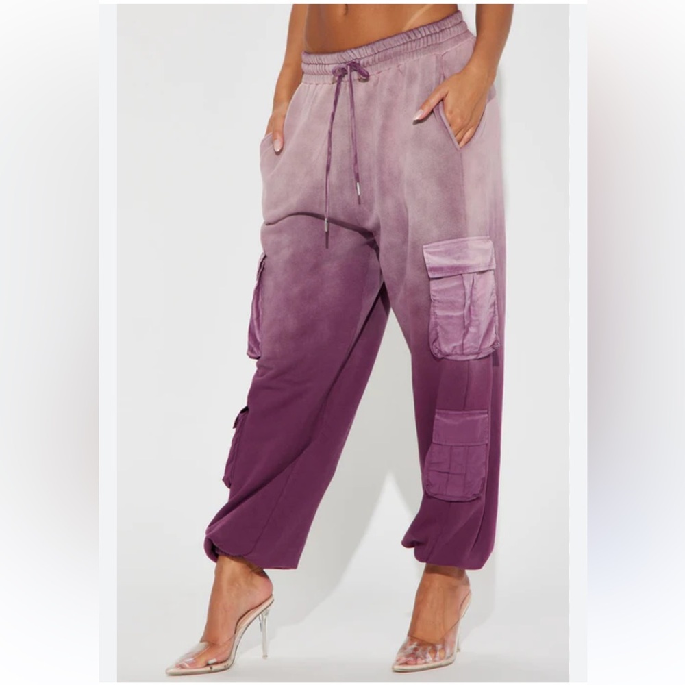 Fashion Nova Purple Ombre Joggers